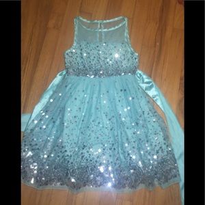 Girl size 7 sparkly formal dress